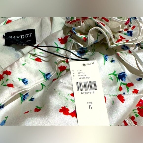 Bardot Olea Sleeveless Ruffle Midi Dress Size 8 - Picture 7 of 7